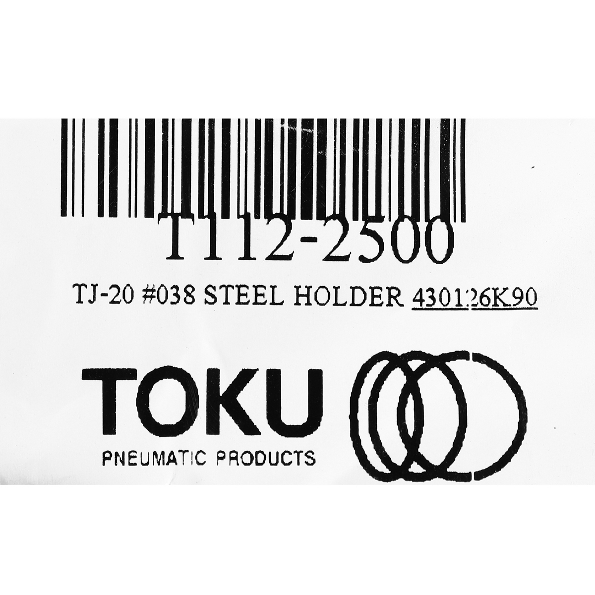 TJ-20 #038 STEEL HOLDER