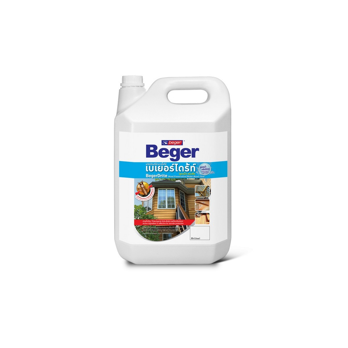 ไดร้ท์ วู้ด ชนิดทา สูตรน้ำ LB สีชา 1.5L