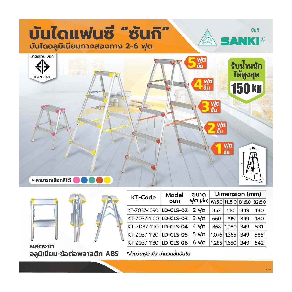 LD-CLS-02 ซันกิ บันไดแฟนซี 2 ฟุต