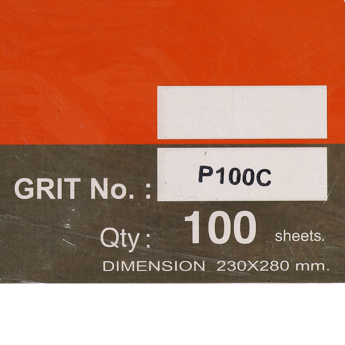 กระดาษทรายน้ำ 230X280 MM. #100 (100/PAC)