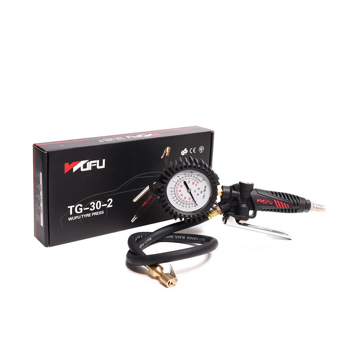 BLACK TG-30-2 หัวเติมลมพร้อมเกจ์