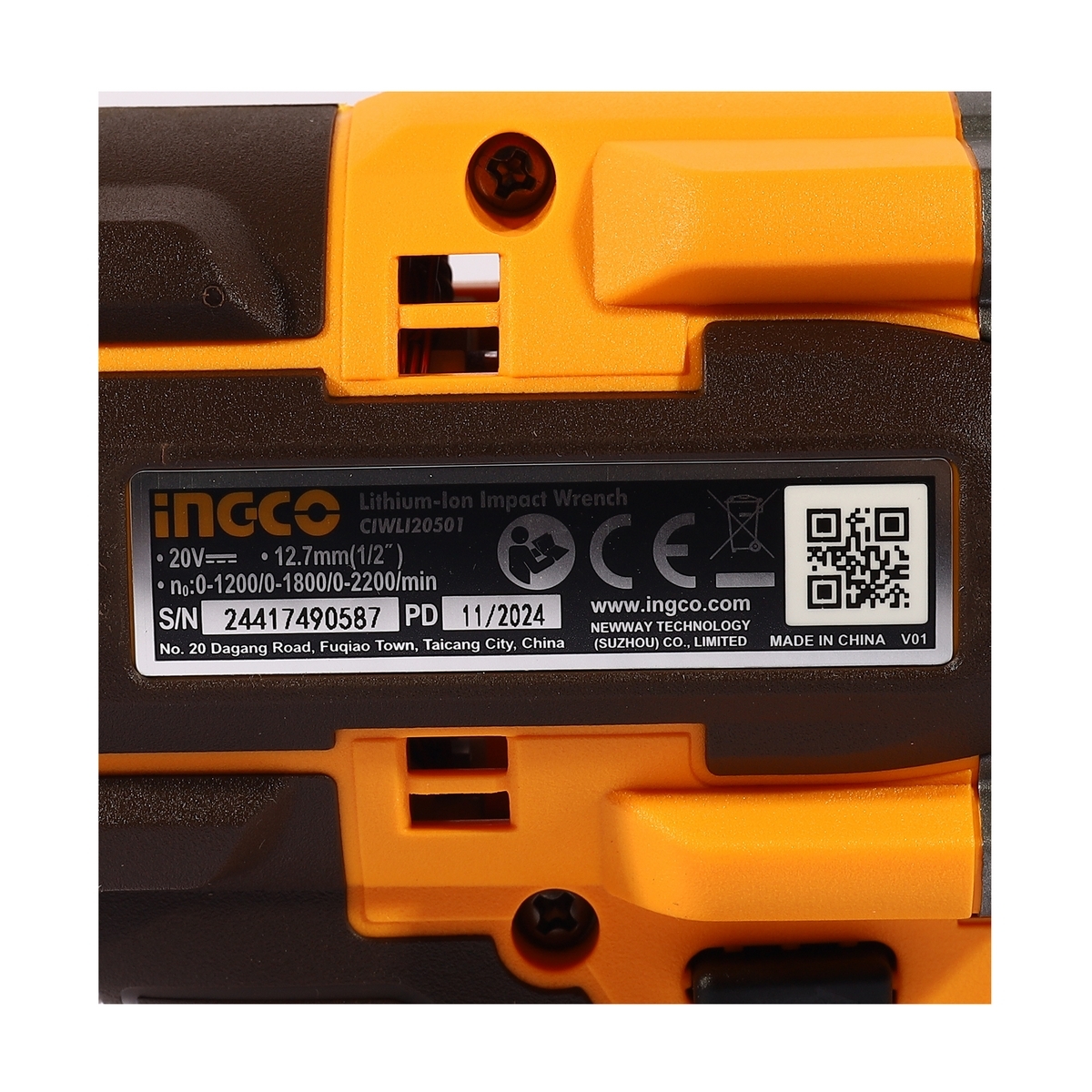 20V-BL บล็อกไร้สาย 500N.M-เครื่องเปล่า