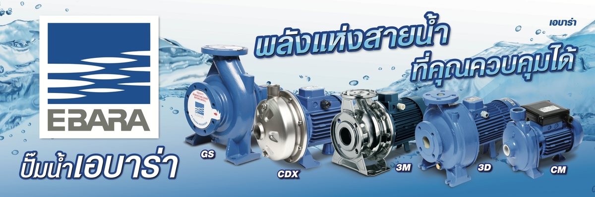 EBARA แบนเนอร์ 3X1 เมตร