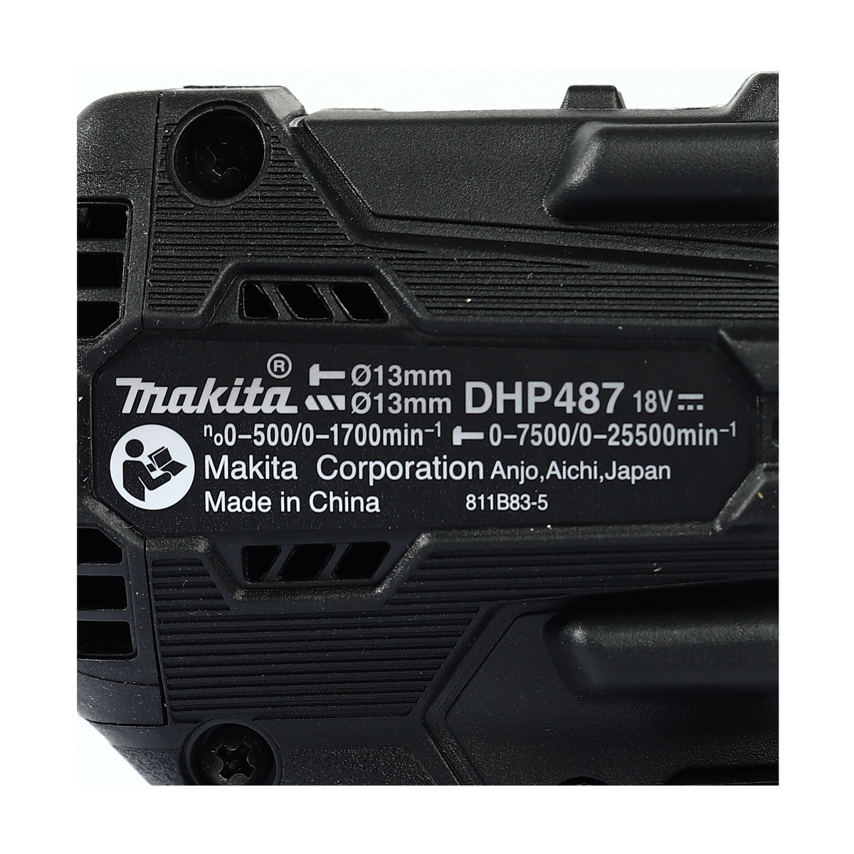 DHP487YX2B สว่านกระแทก 18V (1.5AX2) สีดำ