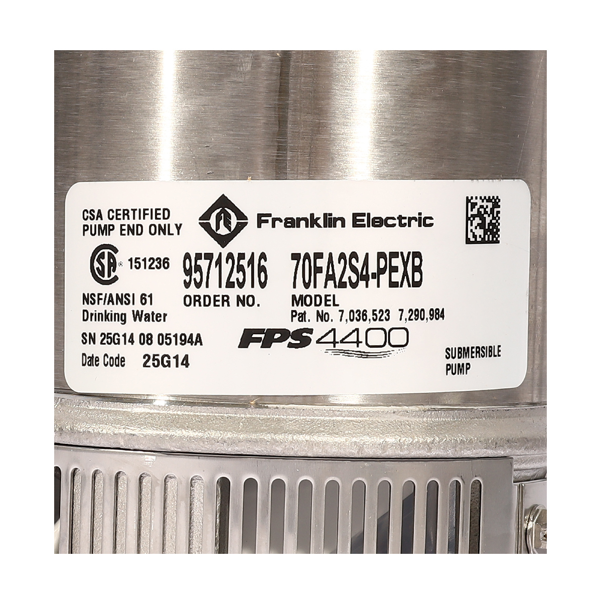 เฉพาะปั๊ม 2.0HP TRI25-14 (70FA2S4-PEXB)