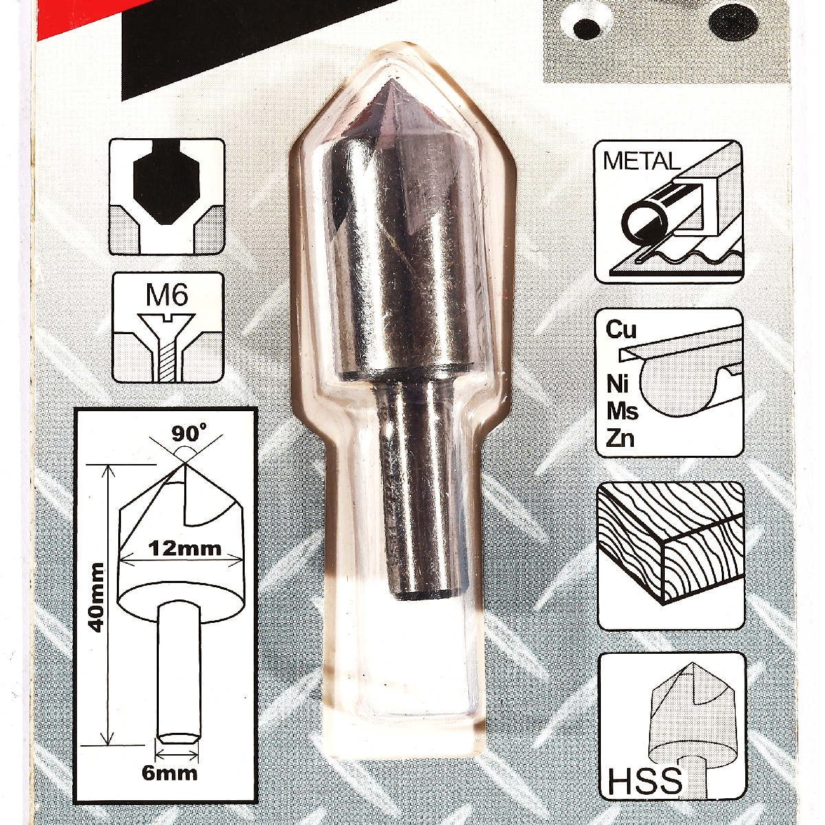 D-37409 ดอก COUNTERSINK 12MM 90 องศา