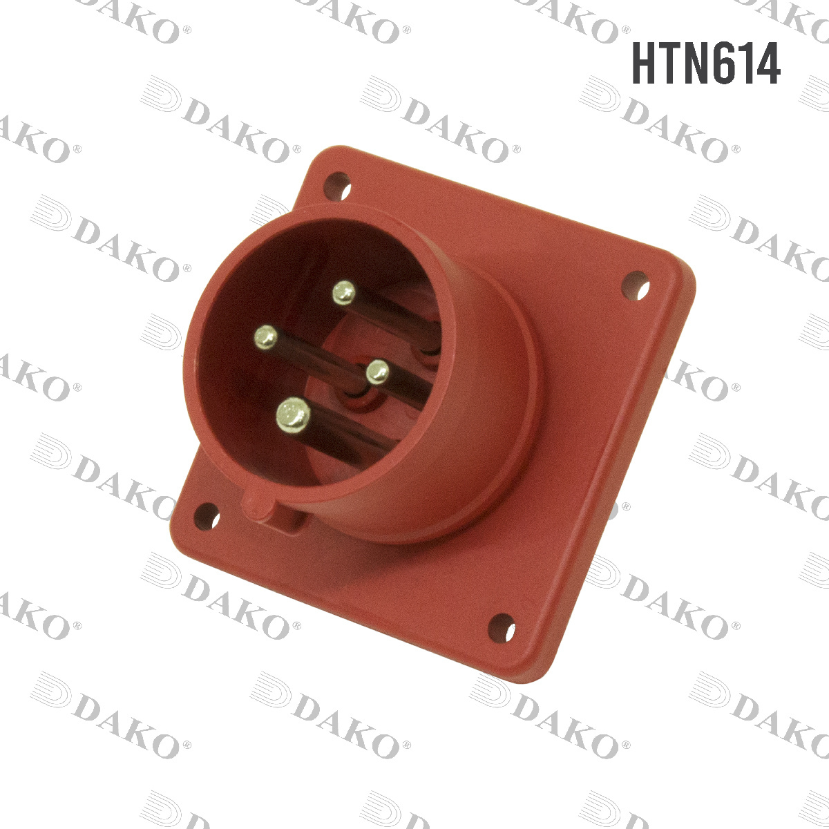 ปลั๊กตัวผู้ฝัง 3P+E 16A 400V