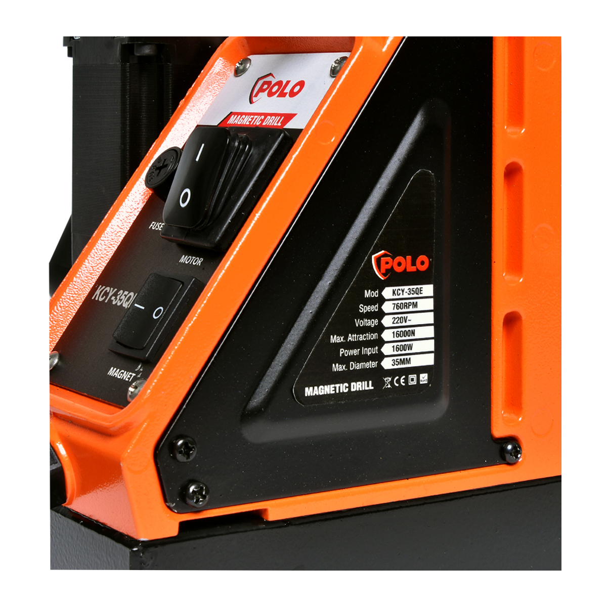 KCY-35QE สว่านแท่นแม่เหล็ก 30 มม AUTO