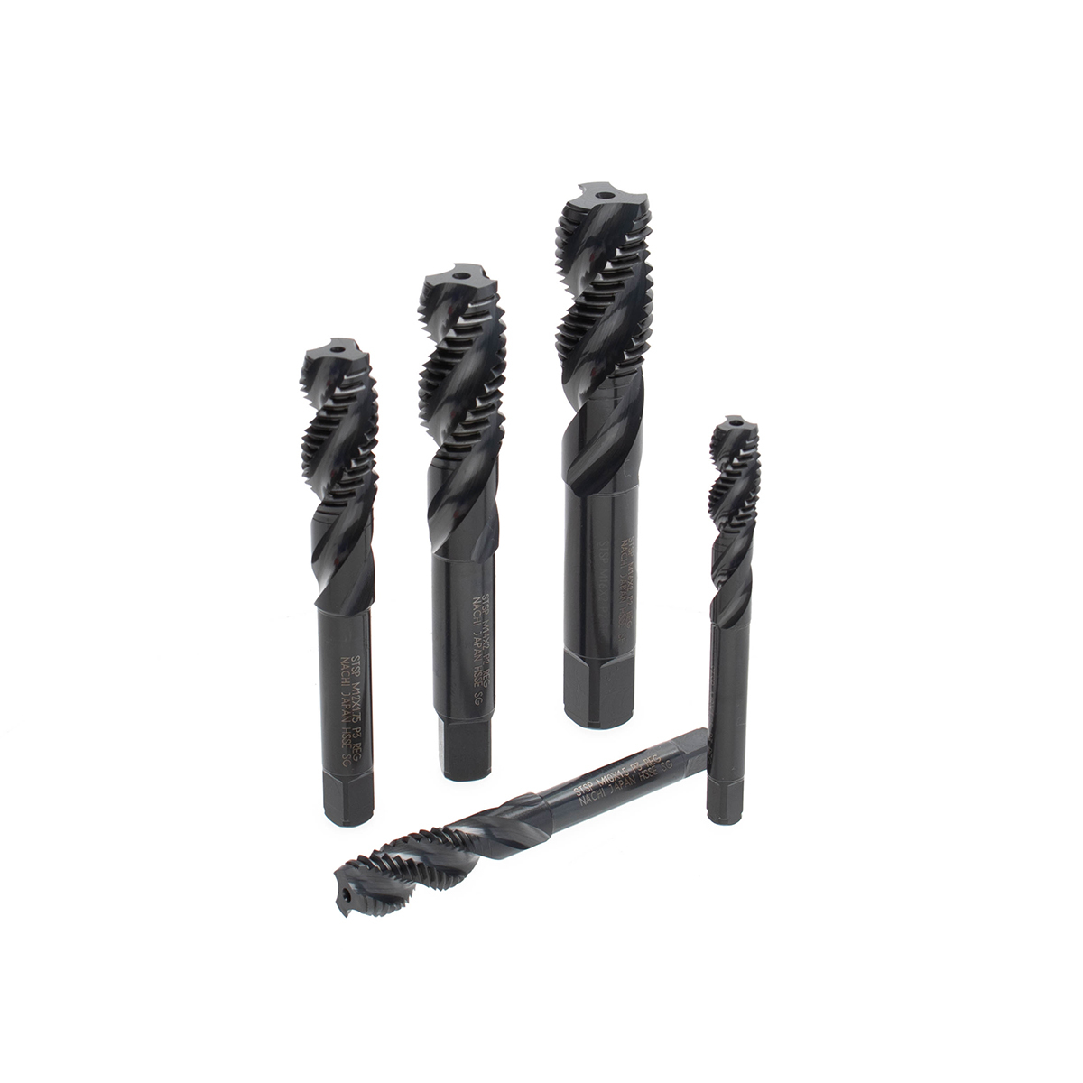 L6866_M16X1.5R+2 ดอกต๊าปร่องเกลียวสีดำ