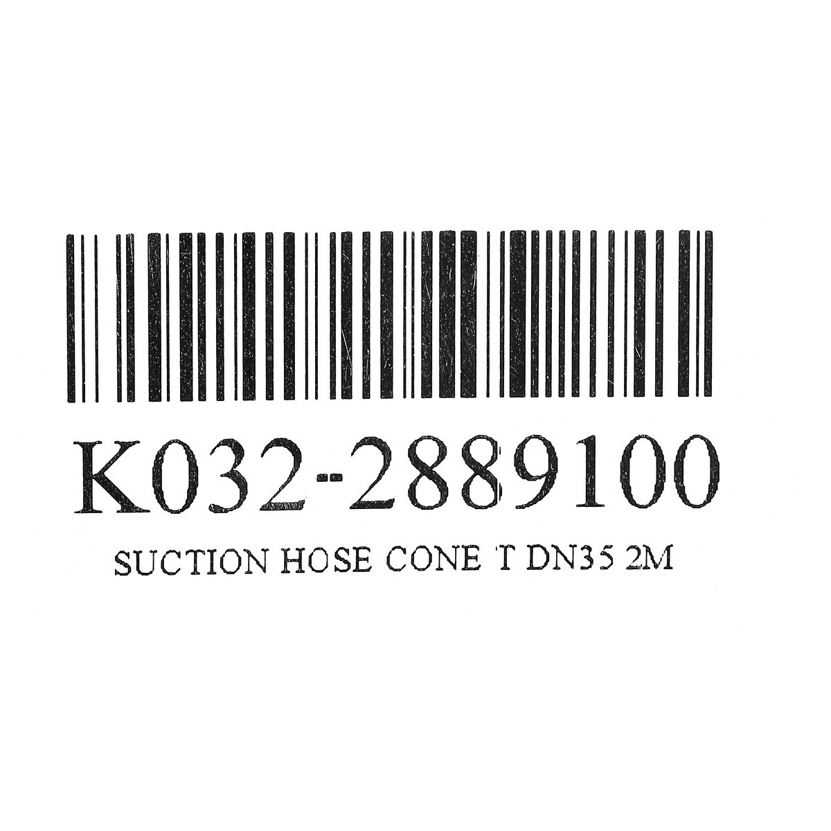 SUCTION HOSE CONE T DN35 2M