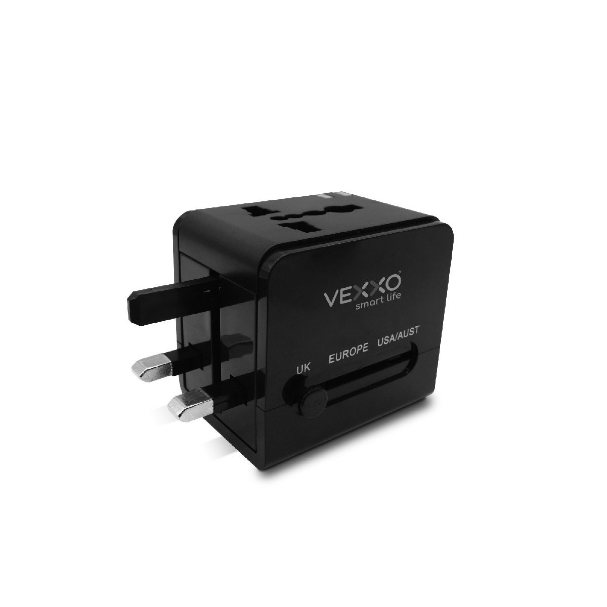 VAP-TC30W หัวปลั๊กแปลง 4IN1 USB 30Wสีดำ