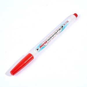 ปากกาเมจิก H-110 หัวแหลม ตราม้า - สีแดง