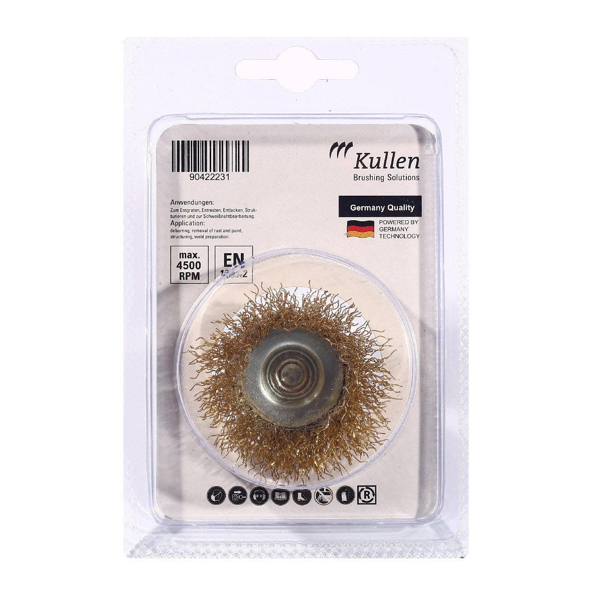 แปรงถ้วยชุบทองเหลือง1.5''X0.3(6MM) 2231