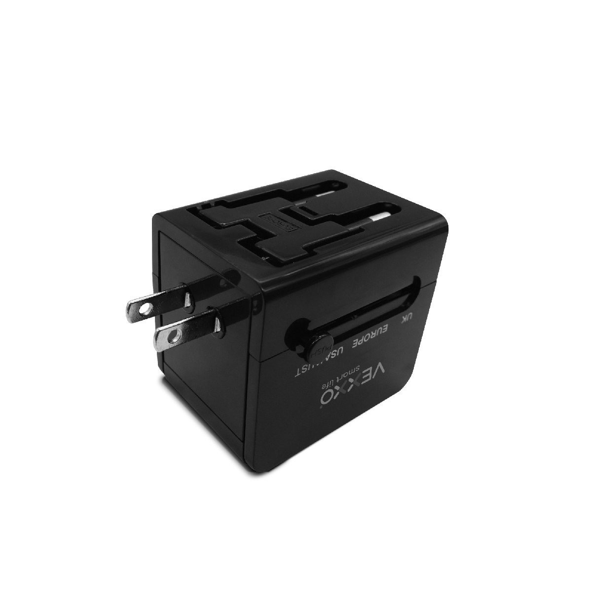 VAP-TC30W หัวปลั๊กแปลง 4IN1 USB 30Wสีดำ