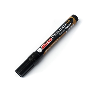 ปากกาเคมี H-44 หัวกลม ตราม้า - สีดำ