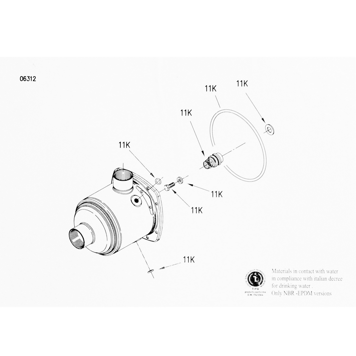 อะไหล่ MECHANICAL SEAL MATRIX