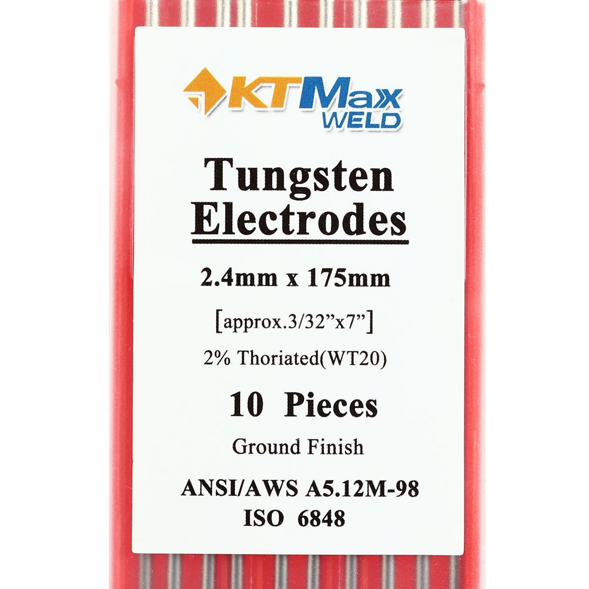 ลวดทังสเตนสีแดง (WT20) 2.4MM(10PCS/1PAC)