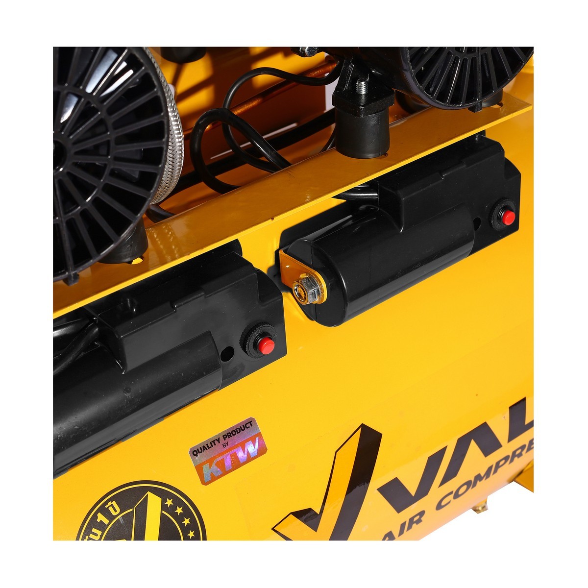 ปั๊มลมออยล์ฟรี 1500W(2P) - 2หัว - 50L