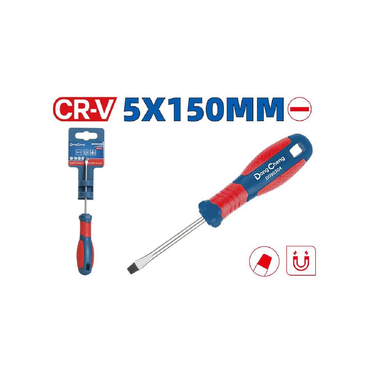 ไขควงแบน 5 X 150MM แม่เหล็ก CR-V