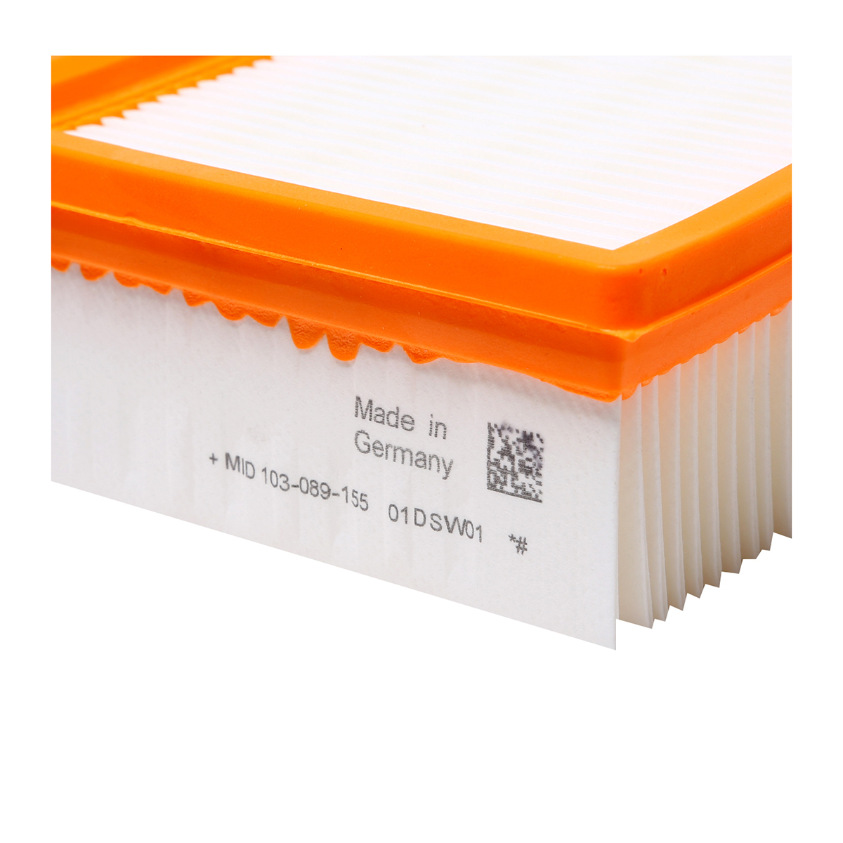 FLAT-PLEATED FILTER PACKAGED PES