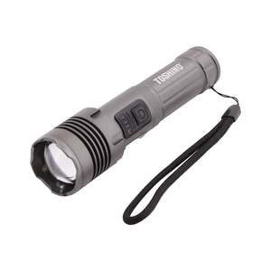 FL0196 ไฟฉายLED 300LUMENS ชาร์จไฟ สีดำ
