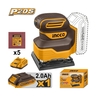 20V ขัดกระดาษทรายเหลี่ยม -ชุดแบต 2.0AH*1