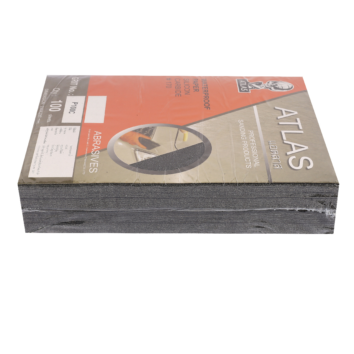 กระดาษทรายน้ำ 230X280 MM. #100 (100/PAC)