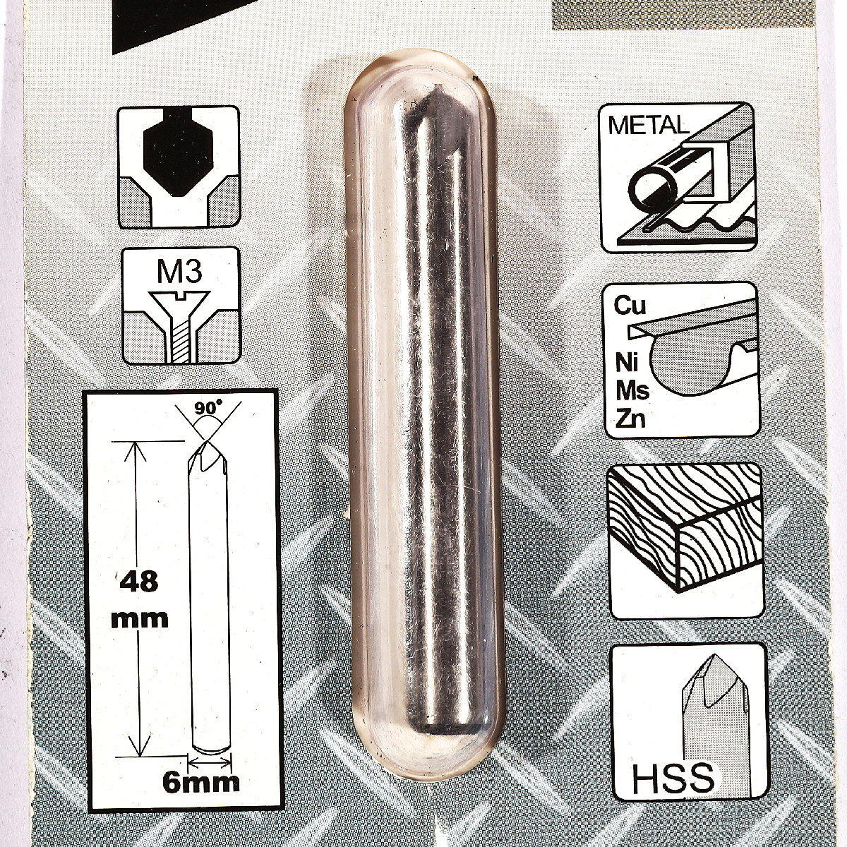 D-37378 ดอก COUNTERSINK 6MM 90 องศา
