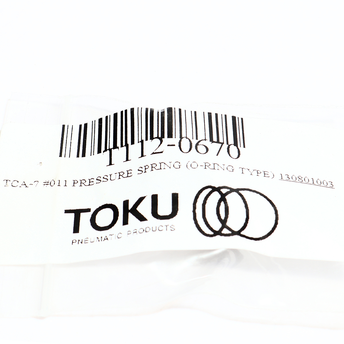 TCA-7 #011 PRESSURE SPRING (O-RING TYPE)
