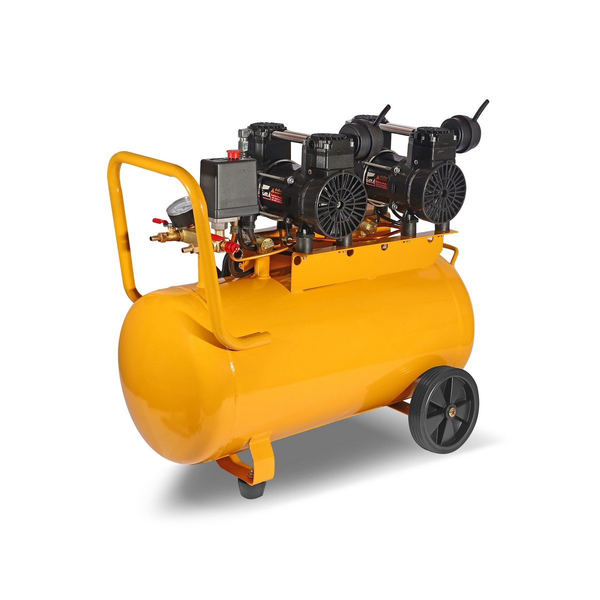 ปั๊มลมออยล์ฟรี 1500W(2P) - 2หัว - 50L