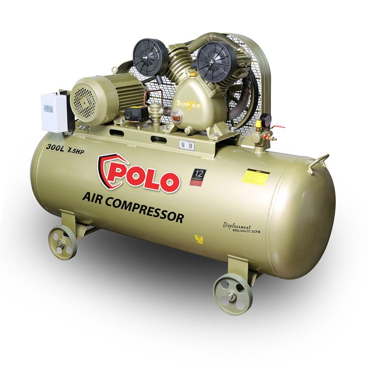 SGJ-2090A300ปั๊มลมขับสายพาน7.5HP300L-3PH