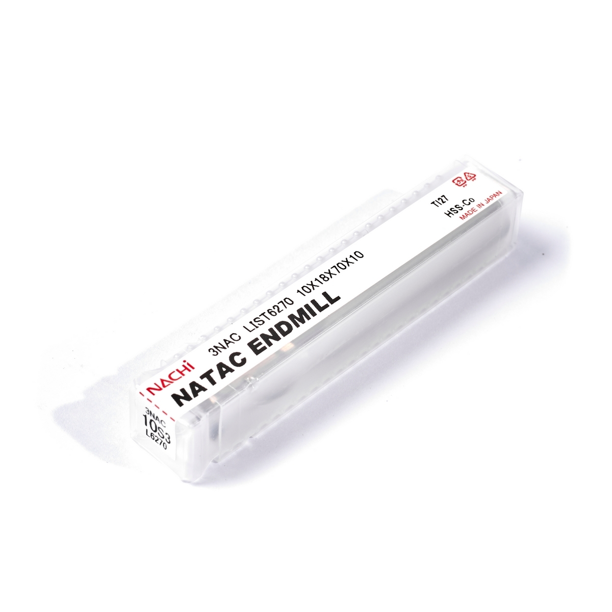 L6270_10.0 MM. ดอกเอ็นมิลล์ NATAC 3ฟัน