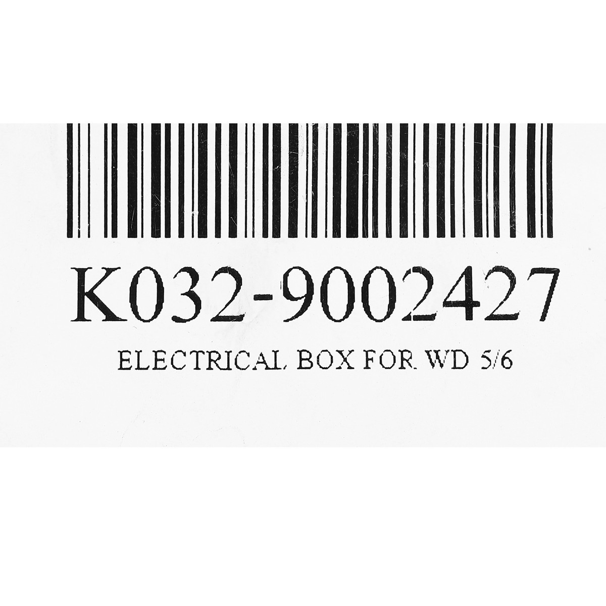 ELECTRICAL BOX FOR WD 5/6