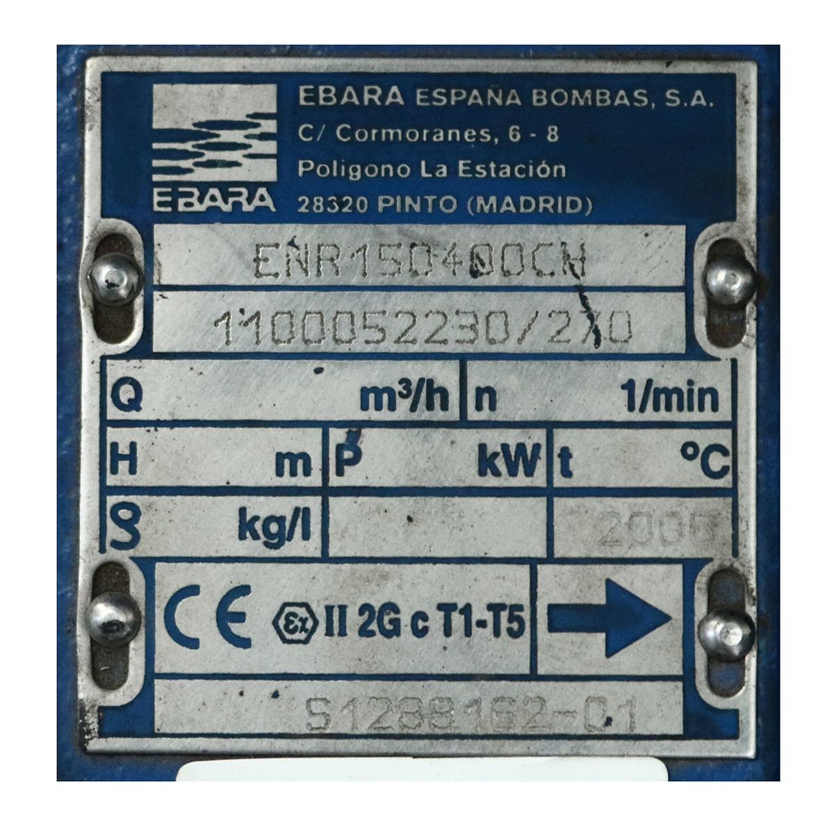 ENR 150-400 ปั๊มเพลาลอย ไม่รวมหน้าแปลน