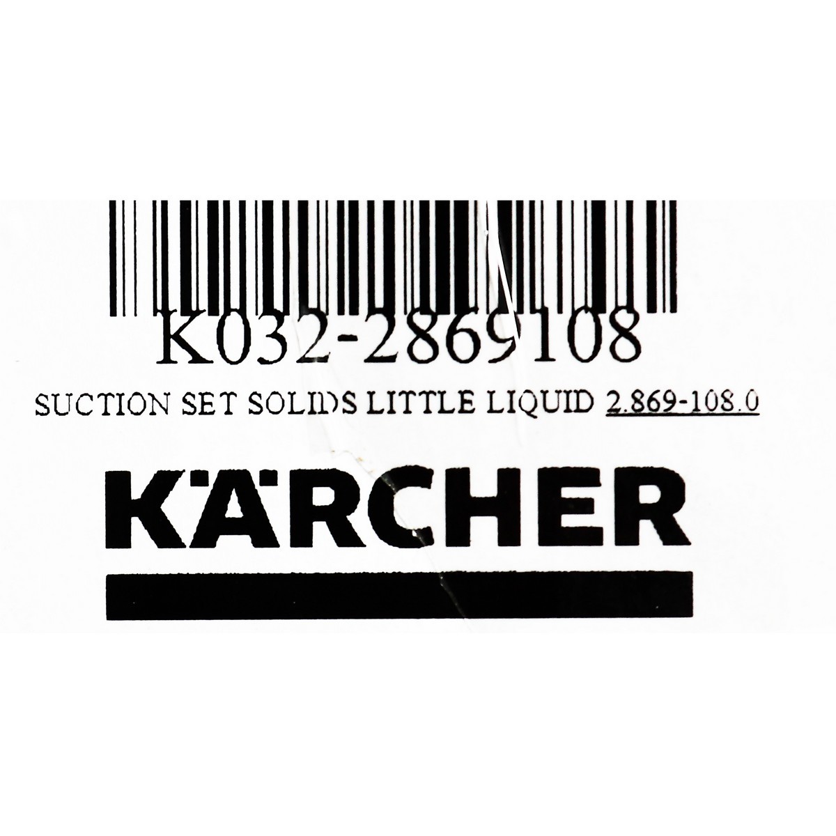SUCTION SET SOLIDS LITTLE LIQUID