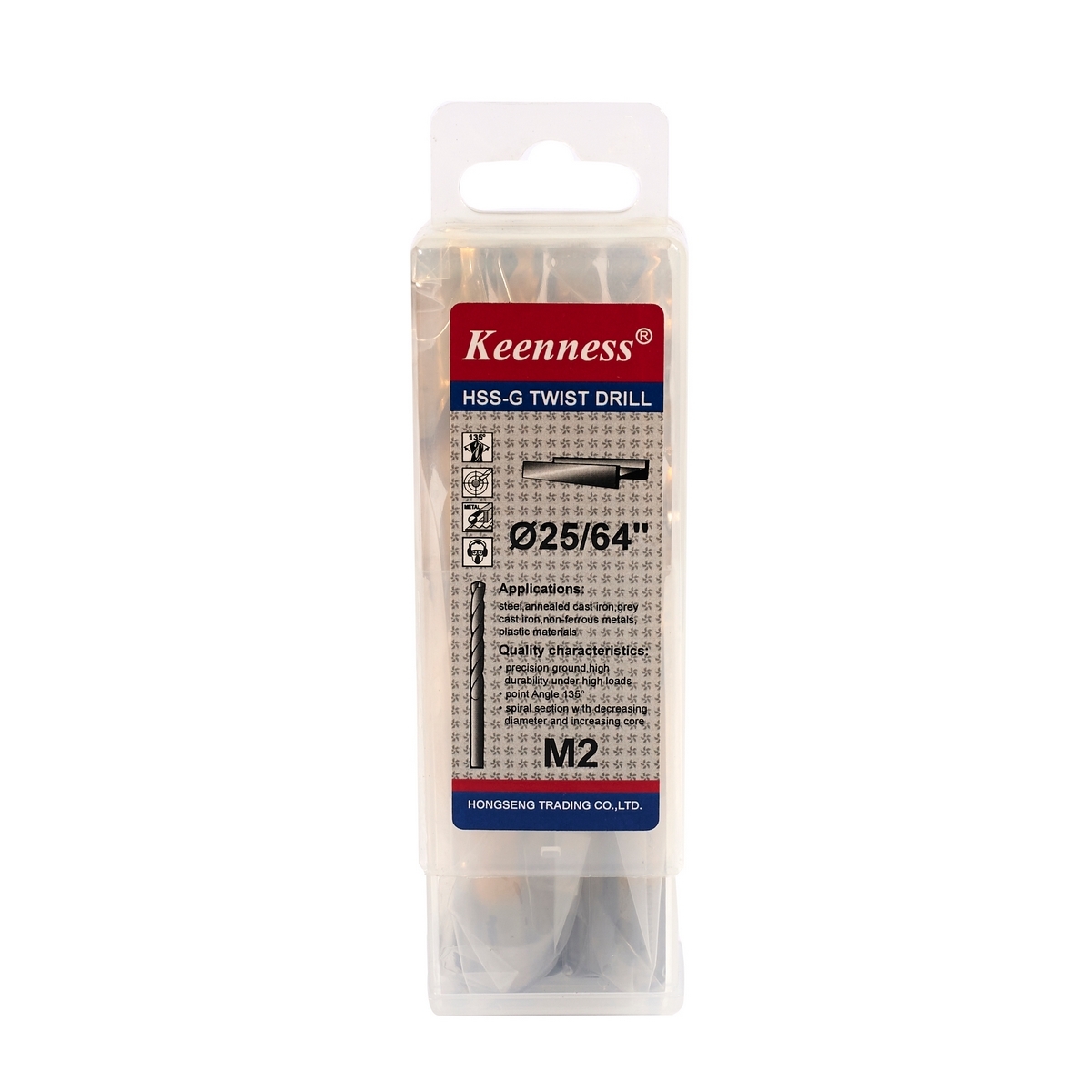 HSS-G ดอกสว่านไฮสปีด 25/64 (10MM.) 5 PCS