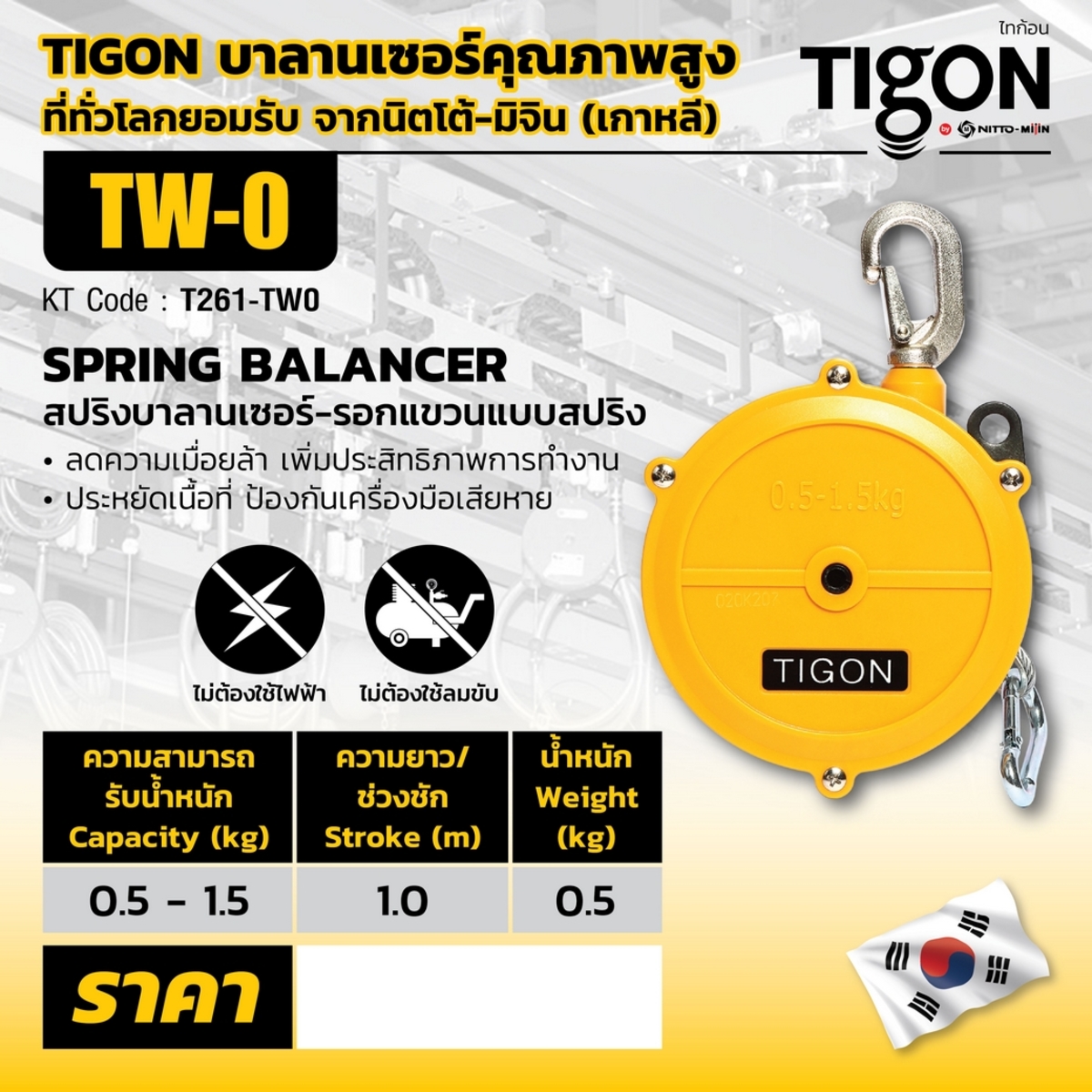 รอกแขวนแบบสปริง TW-0